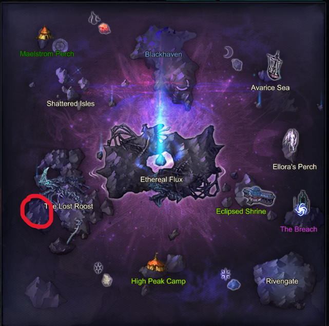 Nebula Spawn Location Map