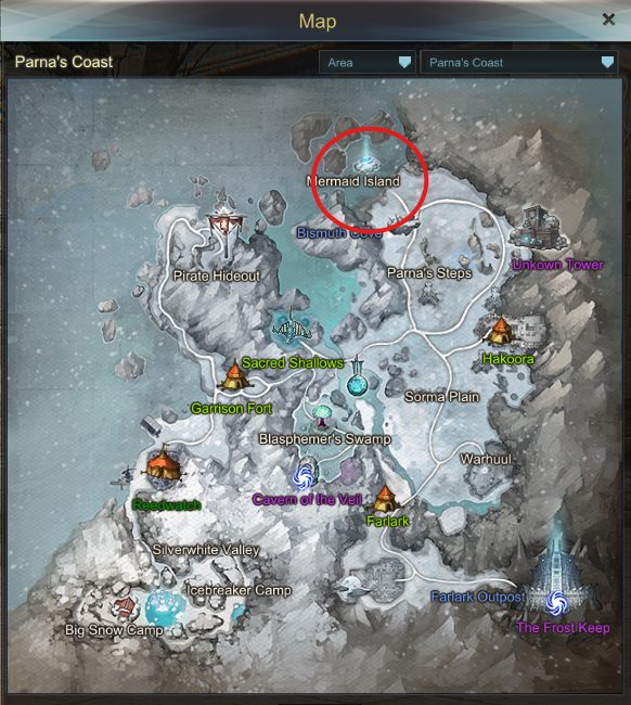 Algidus Spawn Location