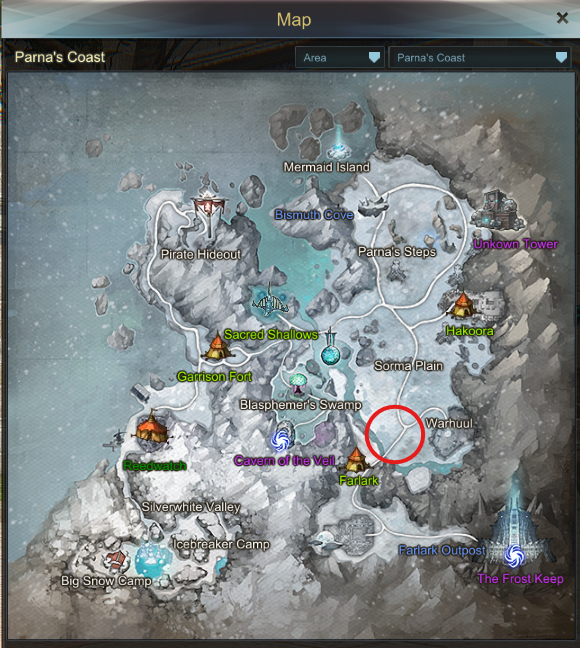 Snowball Arena Map Location